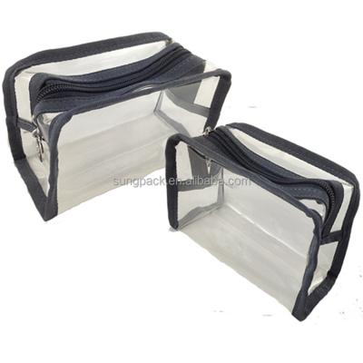 China Luxury Design Ziplock TPU PVC Cosmetic Bag With Logo Customized Packaging Bags With Zipper for sale