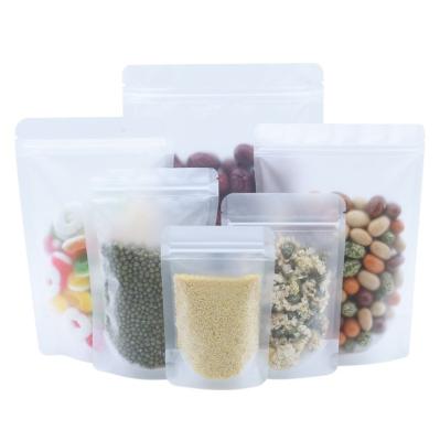 China High Barrier Bone Nut Seal Food Tea Gift Bag Transparent Ziplock Clear Bag for sale