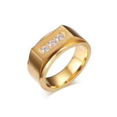 China 925 FASHIONABLE Gold Man 14k Tasty Silver Wedding Rings, Wholesale Engagement Diamond Chunky CZ Gold Ring for sale