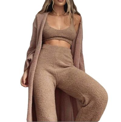 China 2021 QUICK DRY warm suitable for comfortable casual sportswear multicolor women's suit loungewear two-piece set for sale