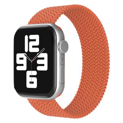 China 2022 New Environmental Protection Braided Buckle Nylon Strap For Apple Watch Band Belt Strap Watch Band iWatch Series 45mm 44mm 40mm 38mm 42mm for sale