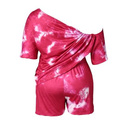 China QUICK DRY Factory Various Tie Dye Yoga Suit Ladies Casual Short Sleeve Blouses Short Sleeve Top for sale