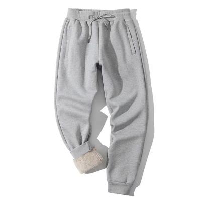 China anti-wrinkle low price guaranteed quality lamb velvet sweatpants plus size sweatpants thickened pants for sale