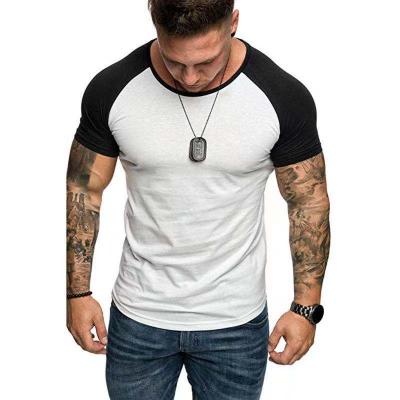 China Promotional Top Quality Anti-wrinkle T-shirt Short Sleeves Short Sleeve Splice Top Blank T-shirt for sale