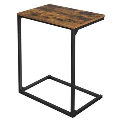 China Stable Multi Functional Side Table Industrial Engineered Metal Frame Wood Coffee Table for sale