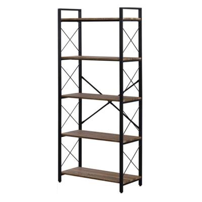 China Solid 5 Layer Large Capacity Book Storage Holder Decor Storage Organizer Shelf for sale