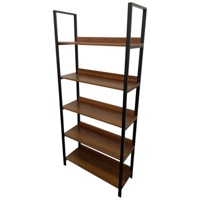 China Multifunctional Wooden Double Sided Metal Frame Vintage Shelves Unit Bookcase Display for sale