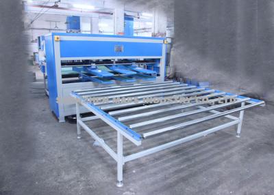 China Durable Mattress Packing Machine / Mattress Covering Machine With Front Back Work Tables for sale