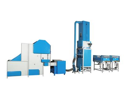 China High Efficiency 18.7kw CNC Pillow Filling Line with Vacuum Filling System for sale