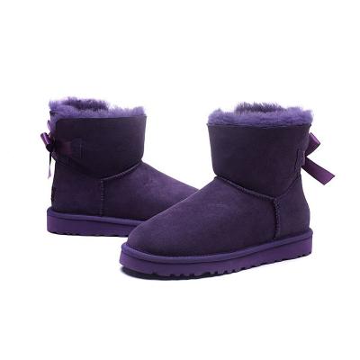 China Lady Mini Bailey Bow II Ankle Knee Bow Girl Designer Boots Australia Winter Snow Anti-slippery Women's Warm Boot 36-40 for sale