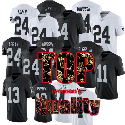 China Antibacterial Women's Derek Carr 11 Henry Ruggs 4 III 13 Hunter Renfrow 24 Charles Woodson Johnathan Abram American Soccer Jersey Stich S-5X for sale