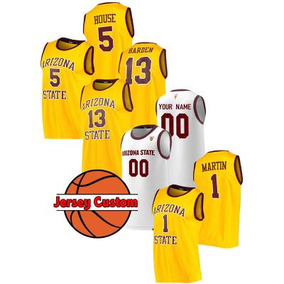 China Arizona State Sun Devils Mens Antibacterial 0 Remy Martin 5 Eddie House 13 James Harden Player College Basketball Custom 1 Tank Tops for sale