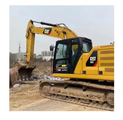 China Cat 323 Gebruikte gebruikte spoorgraafmachines zware aardeverhuizingsmachines 24500kg Te koop