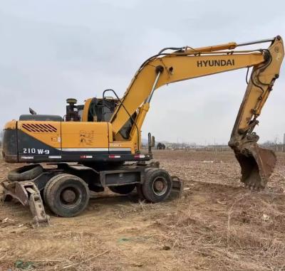 Chine R210 W-9T Excavatrice à roues usagées 21 tonnes Excavatrices Hyundai usagées à vendre