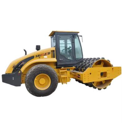 China Yellow road rolling construction vehicleShantui SR12P-5 Single Drum 10ton Compactor Vibratory Mini Road Roller for sale