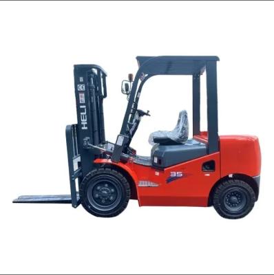 China Heli New Powered Diesel Forklift 1.5 3 3 Ton 5 8 Ton 8 10 Ton With Bucket Glass Cab Rough Terrain Forklift for sale