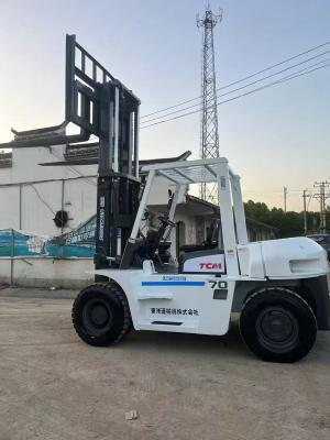 China Second Hand TCM 7 Ton Forklift FD70 With Japan Diesel Engine for sale