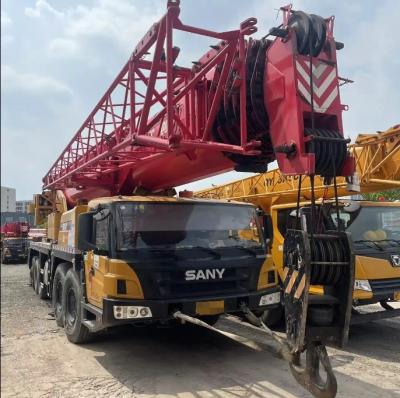 China 80ton 2022 SANY Used truck crane Construction 100 ton Truck Mounted Crane construction lifters used 100 ton crane in stock for sale