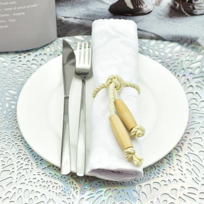 China Sustainable Hotel Table Supplies DIY Handwoven Napkin Rings for sale