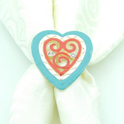 China Wedding Decoration Banquet Valentine's Day Color Love Sustainable Top Napkin Ring for sale