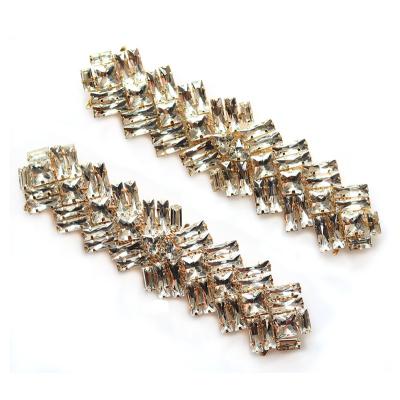 China Flatback Crystal Rhinestone Applique bling bling to wedding decoration bikini connector for sale