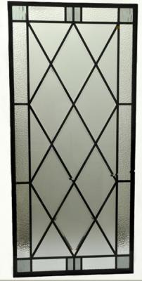 China Wrought iron glass for wooden door for sale