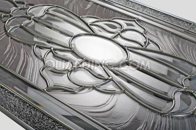 China brass decorative glass panel in doors &windows for sale