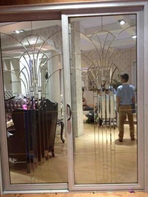 China decorative glass panels in French door for sale