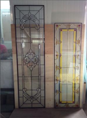 China El panel de cristal decorativo del diseño clásico con pátina y caming de cobre amarillo en venta