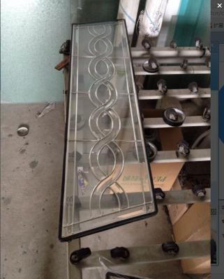 China custom shape  decorative glass panel with chrome caming for sale