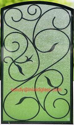 China interior doors wrought iron glass made in China for sale