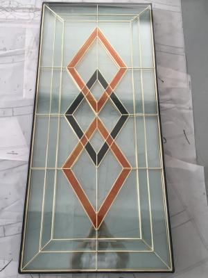 China golden brass caming decoarative glass panel 1