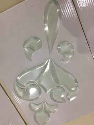 China 6MM  beveled clusters glass with 1/2