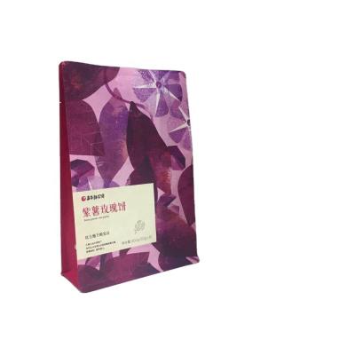 China Recyclable purple paper bag for cookies for sale