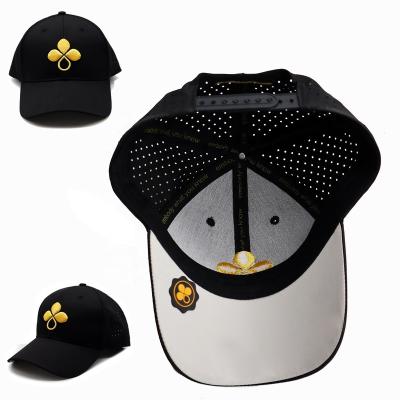 China JOINT custom embroidered men's women's sport melin waterproof hydraulic breathable breathable laser cut golf baseball gorras gorros hats hats for sale