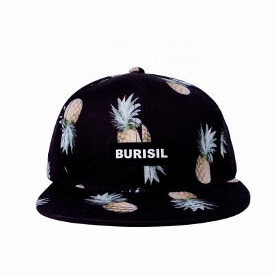 China Top Quality JOINT Hot Selling Printing All Over Printed Hat 5 Panel Ripped Hat for sale