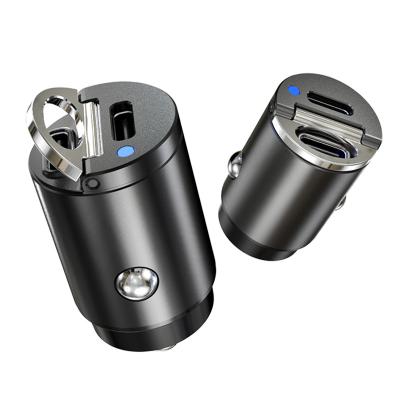 China Mobile Phone 2 Port PD3.0 Mini Car Charger for sale