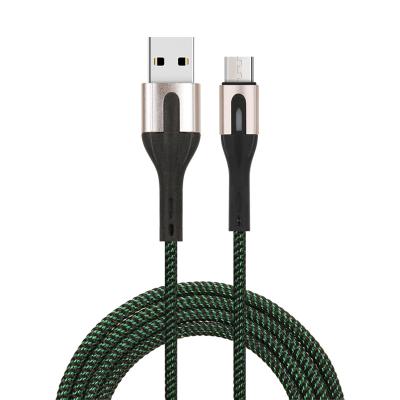 China Devices with Micro Charging Port with Fast Charging Braided 3A Charging Indicator USB-A to USB-Micro USB Data Cable for sale