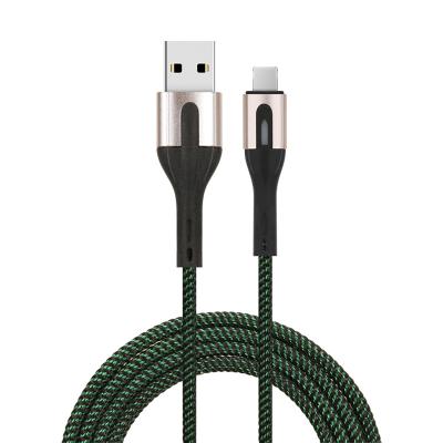 China MP3 / MP4 Player Nylon Braided Fast Charging 3A USB-A To Lightning USB Data Cable for sale