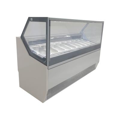 China 2022 High Quality Ice Cream Showcase Display Equipment Chiller Single-temperature Refrigerator for sale