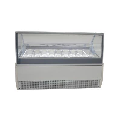 China Single-Temperature New Design Commercial Gelato Cabinets Freezer Display Case for sale