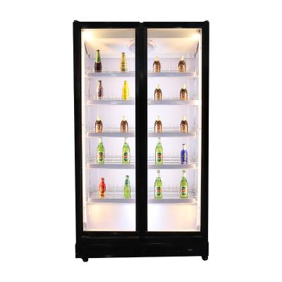 China Single-Temperature Commercial Kitchen Equipment Double Door Fridge Display Freezer For Restaurant Hotel for sale