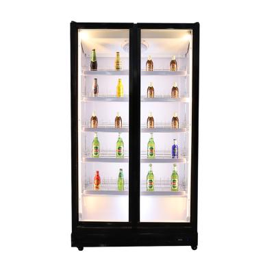 China Single-Temperature Tempered Glass Display Doors Commercial Kitchen Refrigerated Equipment American Freezer for sale