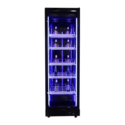 China Single-temperature Freezer Fridge Freezer Use 1glass Open Doors KFC Grocery China Commercial Direct Cooling China Factory Price for sale