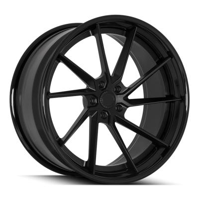 China ALLOY 19 20 21 22 Inch Wheels Factory 5x112 New Sport Black Custom Style Alloy Forged Car Wheels for sale