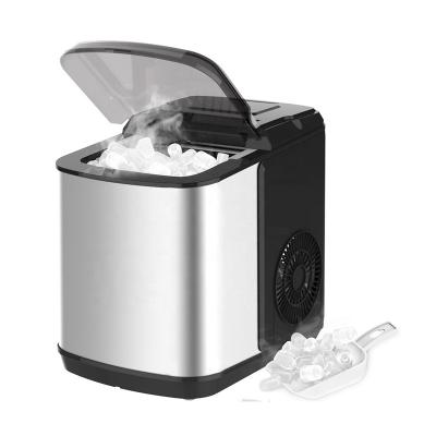 China Hotel Ice Maker Machine For Countertop 26Lbs/24H Self-Cleaning Portable Ice Maker 9 Cubes Ready In 6 Minutes Compact Ice for sale