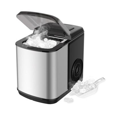 China Hotel Ice Maker Machine For Countertop 26Lbs/24H Self-Cleaning Portable Ice Maker 9 Cubes Ready In 6 Minutes Compact Ice for sale