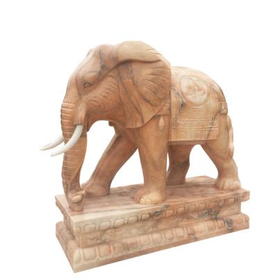 China Life Size Carved White Marble Elephant Sculpture Large Modern Cheap Stone Garden Products For Sale for sale