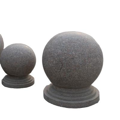 China Modern Design High Quality Modern Ground Stone Safe Parking Stone Ball for sale