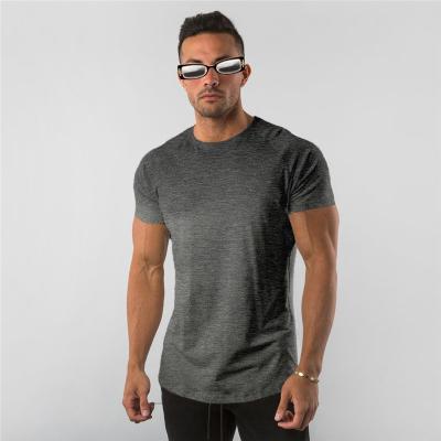 China Anti Wrinkle Anti Wrinkle T-shirt Men, Solid Gray Color Cotton Customize Man Custom Customize Logo O Neck Casual Short Sleeve Men's T-Shirts for sale